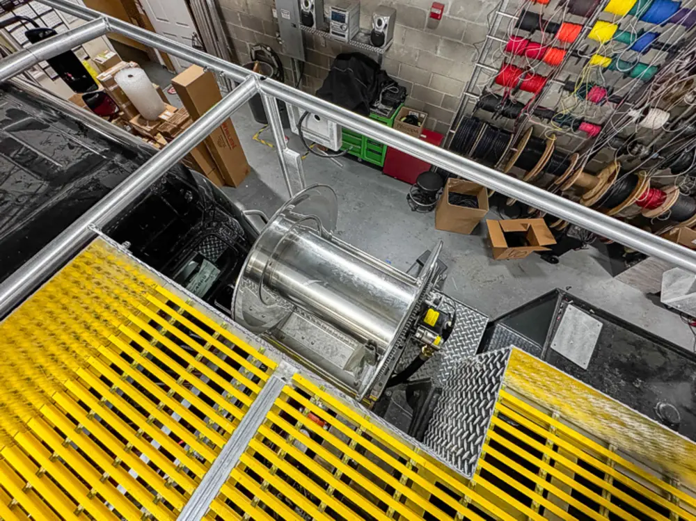 Pump and plumbing components during installation, photo 63 of 303.